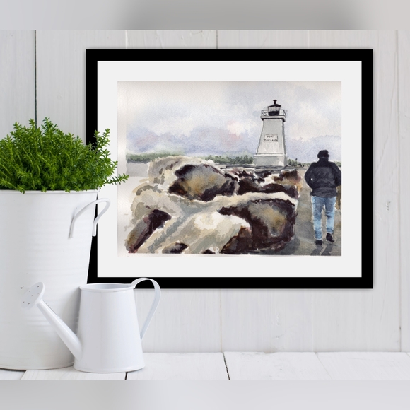 ⭐Host Pick⭐❤️🎨 Art Print of Original Watercolour Painting - Picture 1 of 5